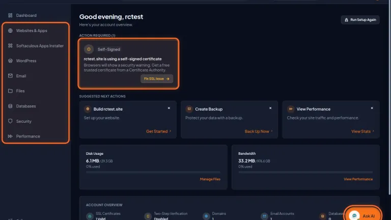 Novità cPanel 2026: il nuovo tema Meridian, l'AI e le regole di sicurezza