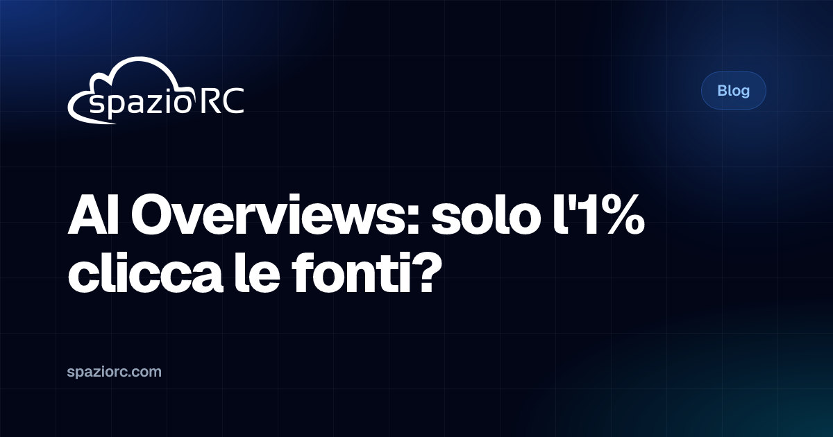 AI Overviews: solo l'1% clicca le fonti?