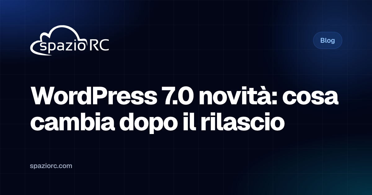 WordPress 7.0 novità: cosa cambia dopo il rilascio